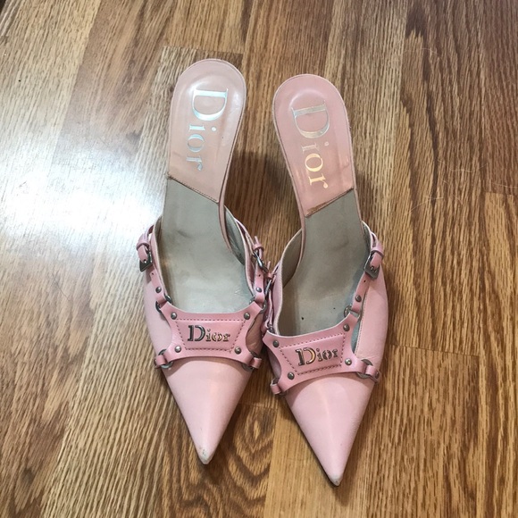 Dior Shoes - Pink Dior kitten heels